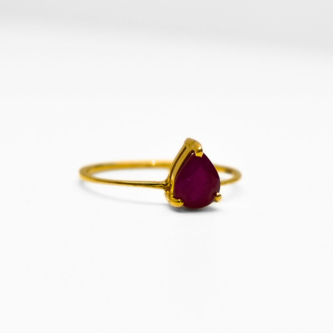 Picture of Pear Ruby ColorPop Ring
